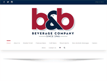 Tablet Screenshot of bandbbeverageco.com